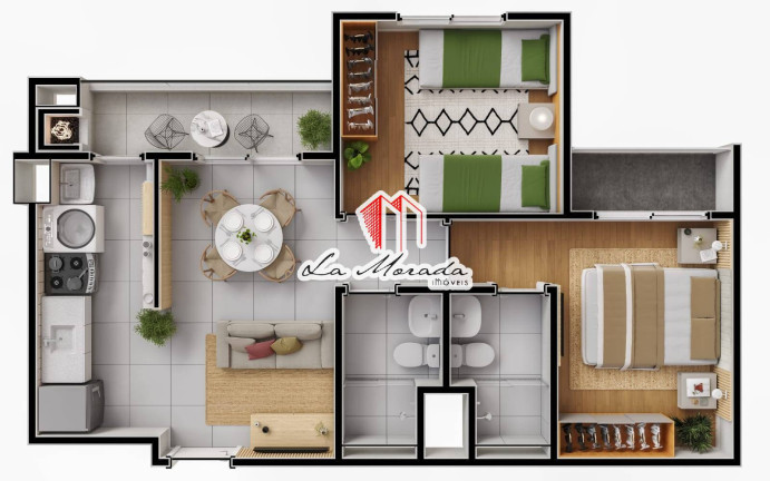 Imagem Apartamento com 2 Quartos à Venda, 51 m² em Aleixo - Manaus