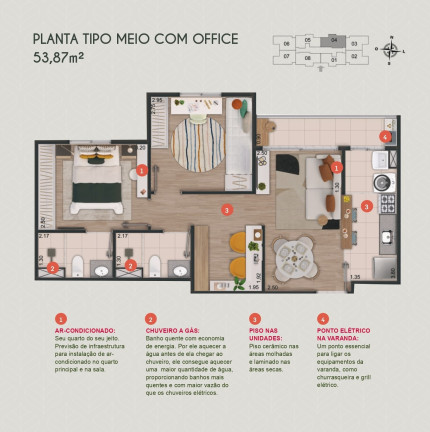 Imagem Imóvel com 2 Quartos à Venda, 53 m² em City Ribeirão - Ribeirão Preto Imagem Imóvel com 2 Quartos à Venda, 53 m² em City Ribeirão - Ribeirão Preto