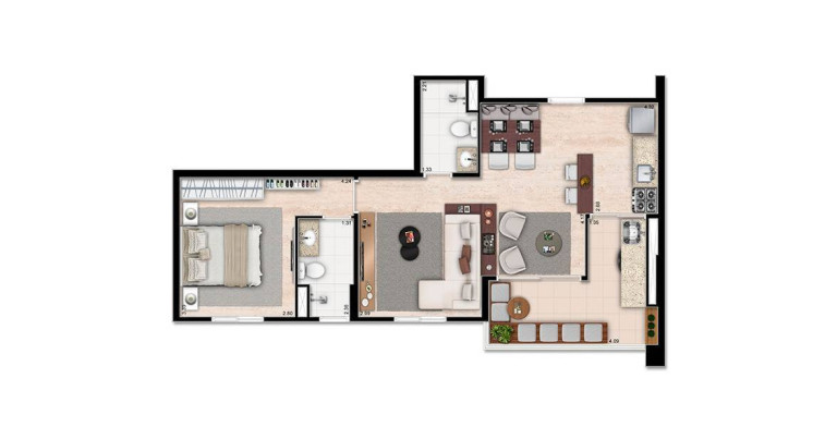 Imagem Apartamento com 2 Quartos à Venda, 60 m² em Jardim Marajoara - São Paulo Imagem Apartamento com 2 Quartos à Venda, 60 m² em Jardim Marajoara - São Paulo