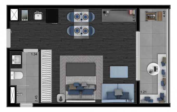 Imagem Studio com 1 Quarto à Venda, 24 m² em Perdizes - São Paulo