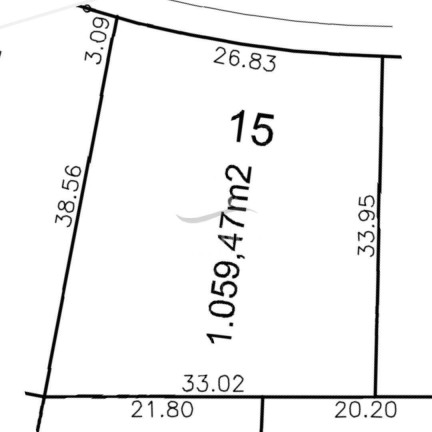 Terreno em Condomínio à Venda, 1.059 m² em Centro - Cabreúva