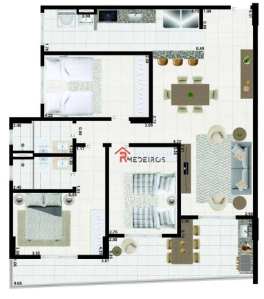 Imagem Apartamento com 3 Quartos à Venda, 105 m² em Aviação - Praia Grande Imagem Apartamento com 3 Quartos à Venda, 105 m² em Aviação - Praia Grande