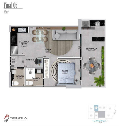 Imagem Cobertura com 2 Quartos à Venda, 114 m² em Vilamar - Praia Grande