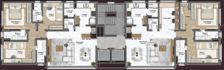 Imagem Imóvel com 3 Quartos à Venda, 107 m² em Bela Vista - Porto Alegre