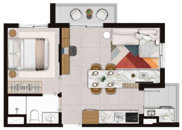 Imagem Apartamento à Venda, 24 m² em Vila Pompéia - São Paulo Imagem Apartamento à Venda, 24 m² em Vila Pompéia - São Paulo