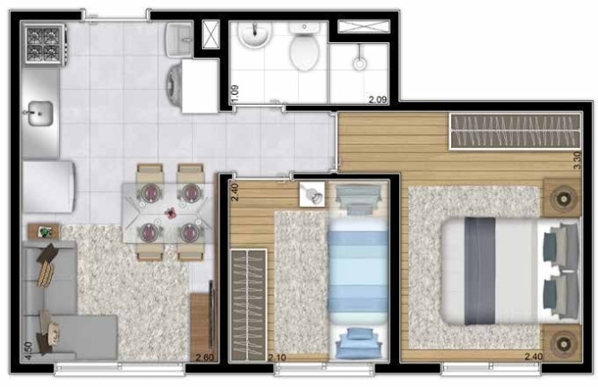 Imagem Apartamento com 2 Quartos à Venda, 43 m² em Barra Funda - São Paulo Imagem Apartamento com 2 Quartos à Venda, 43 m² em Barra Funda - São Paulo