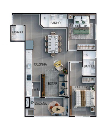 Imagem Apartamento com 1 Quarto à Venda, 75 m² em José Amândio - Bombinhas Imagem Apartamento com 1 Quarto à Venda, 75 m² em José Amândio - Bombinhas