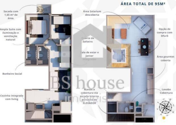 Imagem Apartamento com 2 Quartos à Venda, 46 m² em Campestre - Santo André