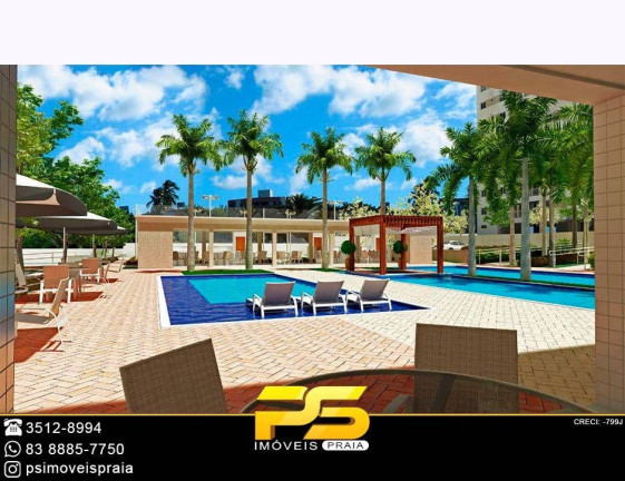 Imagem Apartamento com 3 Quartos à Venda, 79 m² em Jardim Cidade Universitária - João Pessoa Imagem Apartamento com 3 Quartos à Venda, 79 m² em Jardim Cidade Universitária - João Pessoa