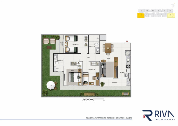 Imagem Cobertura com 3 Quartos à Venda, 132 m² em Areal (águas Claras) - Brasília