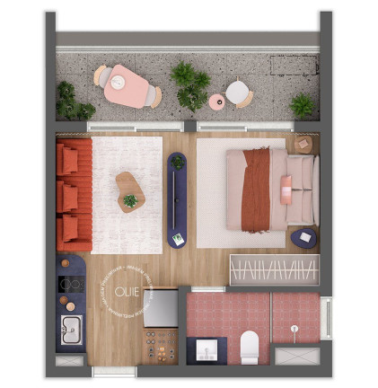 Imagem Studio com 1 Quarto à Venda, 34 m² em Pinheiros - São Paulo Imagem Studio com 1 Quarto à Venda, 34 m² em Pinheiros - São Paulo