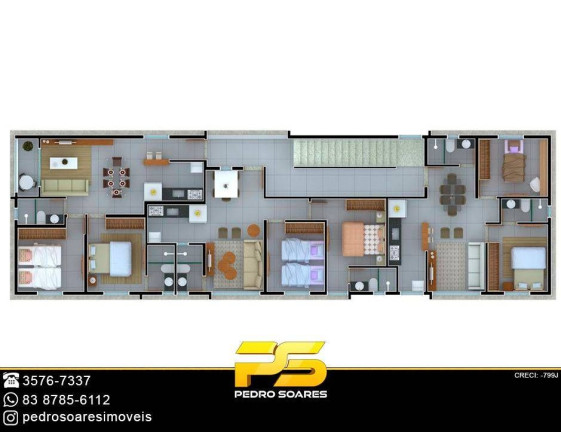 Imagem Apartamento com 2 Quartos à Venda, 46 m² em Jardim Cidade Universitária - João Pessoa