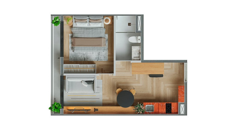 Imagem Apartamento com 2 Quartos à Venda, 36 m² em Conceição - São Paulo