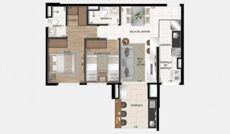 Imagem Imóvel com 2 Quartos à Venda, 67 m² em Vila Mascote - São Paulo