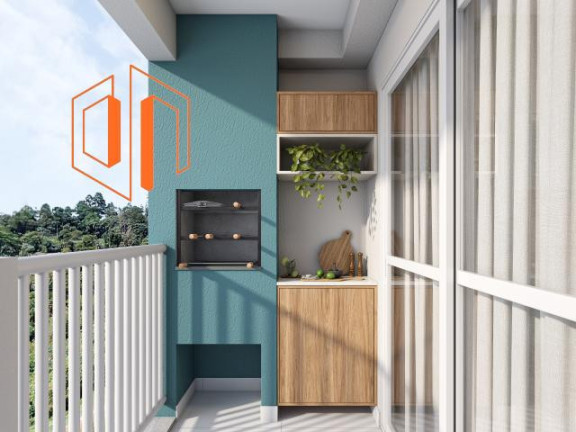 Imagem Apartamento com 2 Quartos à Venda, 45 m² em Jardim Amélia - Pinhais