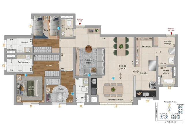 Apartamento com 2 Quartos à Venda, 89 m² em Ceramica - São Caetano Do Sul