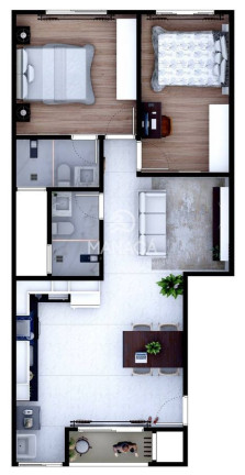 Imagem Apartamento com 2 Quartos à Venda, 66 m² em Itajuba - Barra Velha