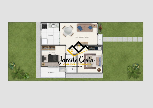 Imagem Casa de Condomínio com 2 Quartos à Venda, 97 m² em Sim - Feira De Santana