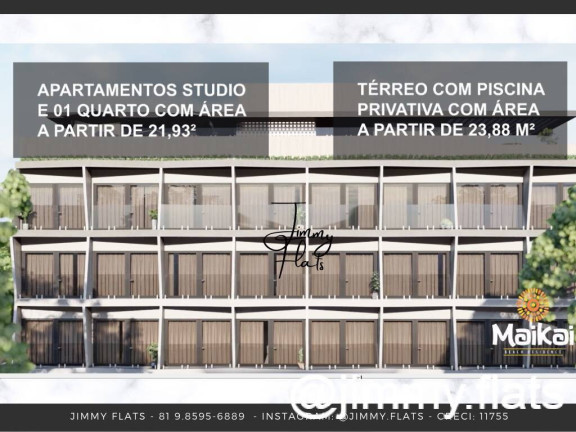 Imagem Apartamento com 1 Quarto à Venda, 20 m² em Centro, Porto De Galinhas - Ipojuca
