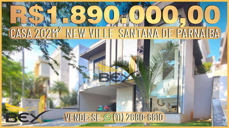 Casa com 3 Quartos à Venda, 202 m² em New Ville - Santana De Parnaíba