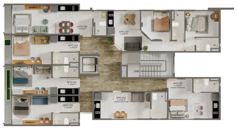 Imagem Apartamento com 1 Quarto à Venda, 35 m² em Jardim Oceania - João Pessoa