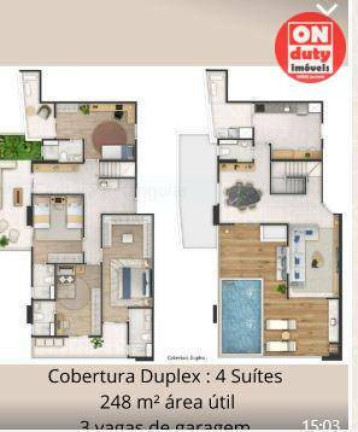 Imagem Cobertura com 4 Quartos à Venda, 248 m² em José Menino - Santos Imagem Cobertura com 4 Quartos à Venda, 248 m² em José Menino - Santos