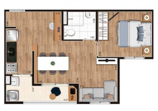 Imagem Imóvel com 2 Quartos à Venda, 43 m² em Vila Itapegica - Guarulhos