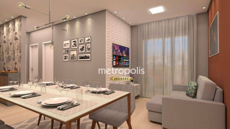 Apartamento com 2 Quartos à Venda, 54 m² em Vila Humaitá - Santo André