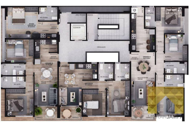 Imagem Apartamento com 3 Quartos à Venda, 81 m² em Intermares - Cabedelo