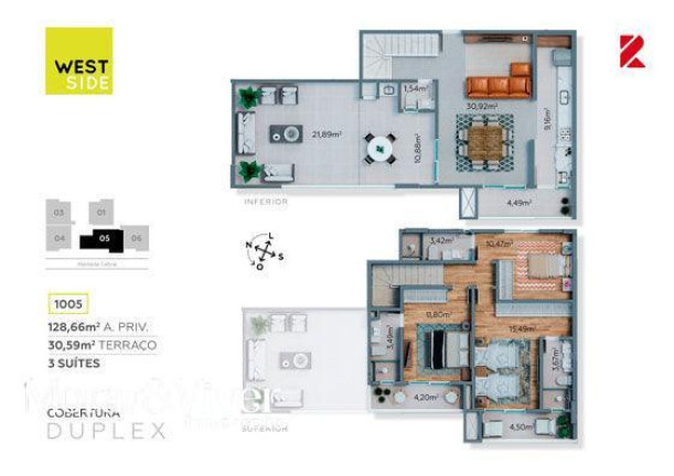 Imagem Apartamento com 2 Quartos à Venda, 135 m² em São Francisco - Curitiba