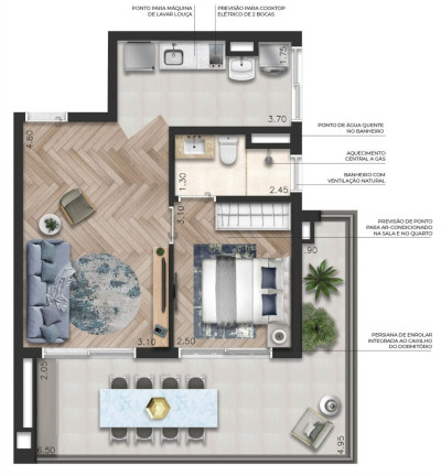 Imagem Apartamento com 1 Quarto à Venda, 44 m² em Perdizes - São Paulo
