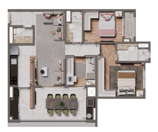 Imagem Apartamento com 3 Quartos à Venda, 84 m² em Santo Amaro - São Paulo