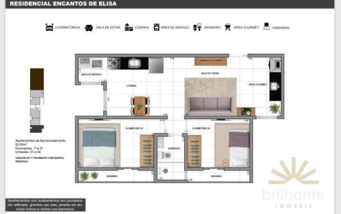 Imagem Apartamento com 2 Quartos à Venda, 50 m² em Chácara Santo Antônio (zona Leste) - São Paulo Imagem Apartamento com 2 Quartos à Venda, 50 m² em Chácara Santo Antônio (zona Leste) - São Paulo