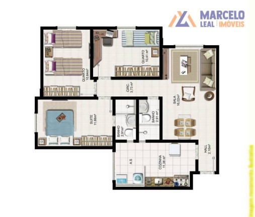Imagem Apartamento com 3 Quartos para Alugar, 74 m² em Boa Vista - Vitória Da Conquista Imagem Apartamento com 3 Quartos para Alugar, 74 m² em Boa Vista - Vitória Da Conquista