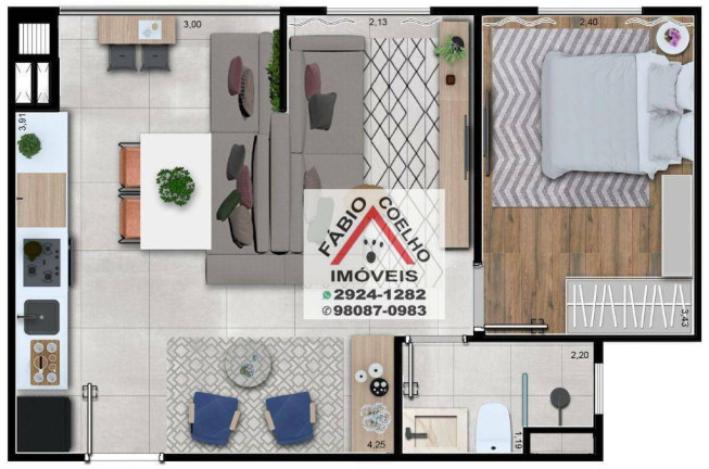 Imagem Apartamento com 1 Quarto à Venda, 38 m² em Vila Andrade - São Paulo