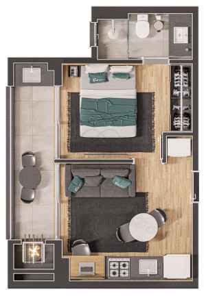 Imagem Apartamento com 3 Quartos à Venda, 76 m²