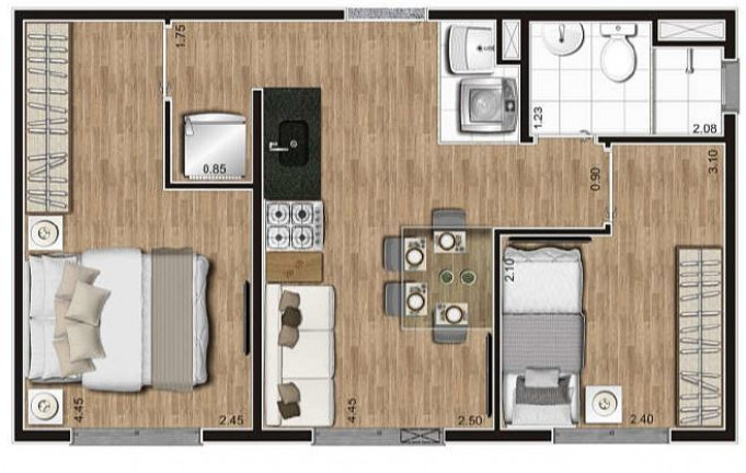 Imagem Apartamento com 1 Quarto à Venda, 24 m² em Vila Das Belezas - São Paulo