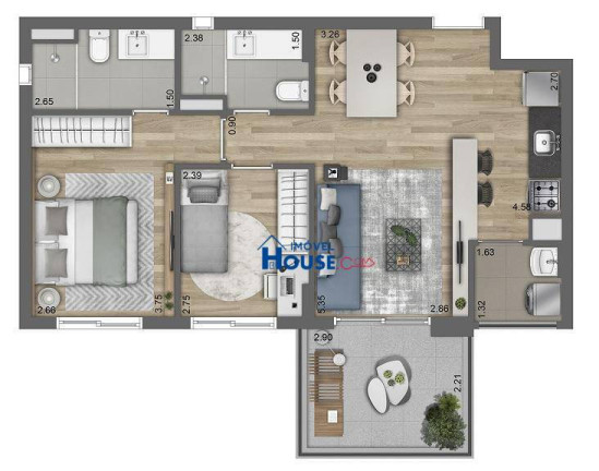 Imagem Apartamento com 2 Quartos à Venda, 65 m² em Pinheiros - São Paulo