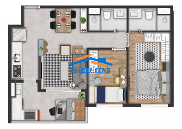 Imagem Apartamento com 2 Quartos à Venda, 58 m² em Butantã - São Paulo