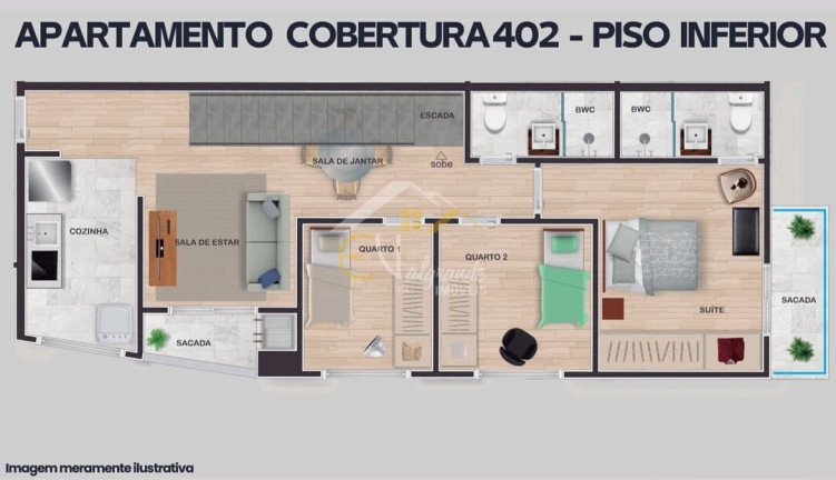 Imagem Apartamento com 2 Quartos à Venda, 68 m² em Centro - Pinhais Imagem Apartamento com 2 Quartos à Venda, 68 m² em Centro - Pinhais