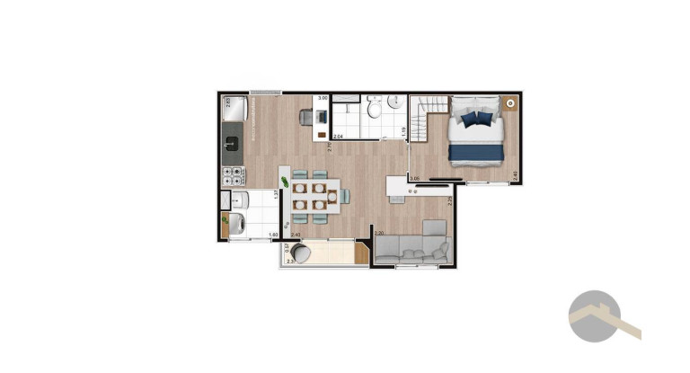 Imagem Apartamento com 1 Quarto à Venda, 37 m² em Parque Da Mooca - São Paulo