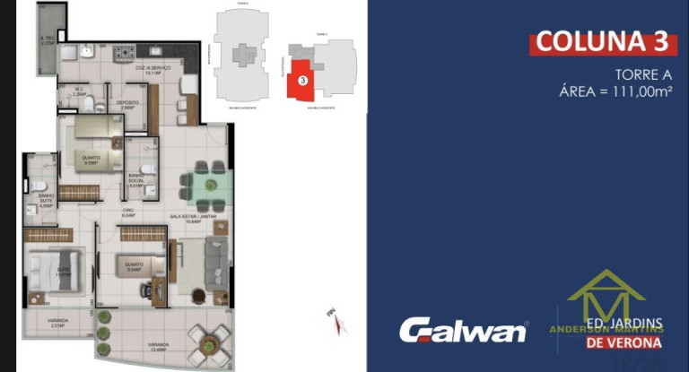 Imagem Apartamento com 3 Quartos à Venda, 105 m² em Itapuã - Vila Velha Imagem Apartamento com 3 Quartos à Venda, 105 m² em Itapuã - Vila Velha