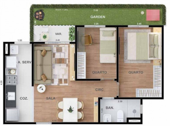 Imagem Imóvel com 2 Quartos à Venda, 48 m² em Irajá - Rio De Janeiro