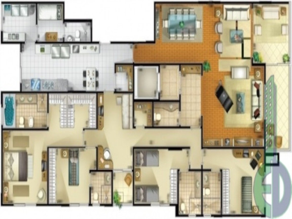 Imagem Apartamento com 4 Quartos à Venda, 221 m² em Santa Paula - São Caetano Do Sul Imagem Apartamento com 4 Quartos à Venda, 221 m² em Santa Paula - São Caetano Do Sul