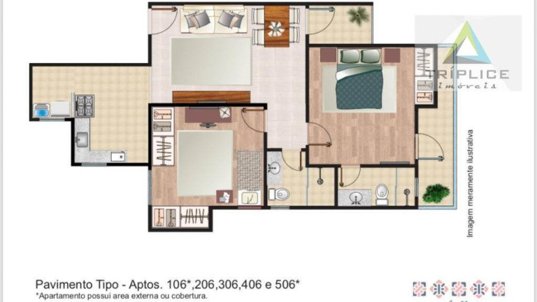Imagem Apartamento com 2 Quartos à Venda, 65 m² em Santa Catarina - Juiz De Fora Imagem Apartamento com 2 Quartos à Venda, 65 m² em Santa Catarina - Juiz De Fora