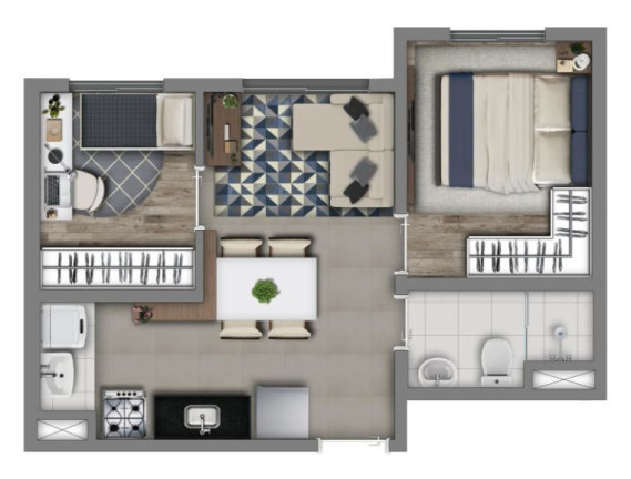 Imagem Imóvel com 2 Quartos à Venda, 36 m² em Socorro - São Paulo