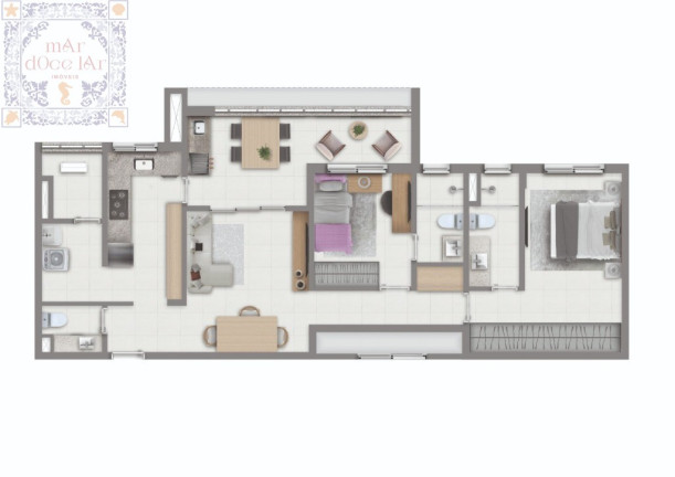Imagem Apartamento com 2 Quartos à Venda, 96 m² em Embaré - Santos Imagem Apartamento com 2 Quartos à Venda, 96 m² em Embaré - Santos