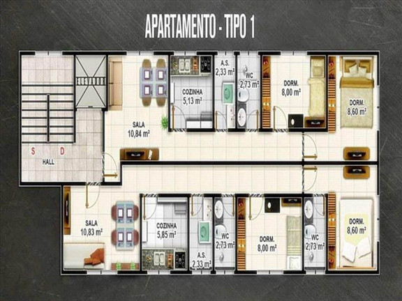 Imagem Apartamento com 2 Quartos à Venda, 63 m² em Vila Voturua - Sao Vicente Imagem Apartamento com 2 Quartos à Venda, 63 m² em Vila Voturua - Sao Vicente