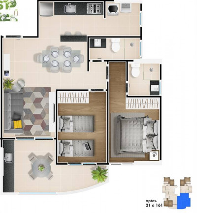 Imagem Apartamento com 2 Quartos à Venda, 78 m² em Vila Atlantica - Mongagua Imagem Apartamento com 2 Quartos à Venda, 78 m² em Vila Atlantica - Mongagua