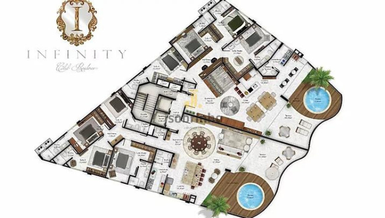 Apartamento com 4 Quartos à Venda, 200 m² em Meia Praia - Itapema